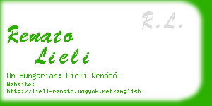 renato lieli business card
